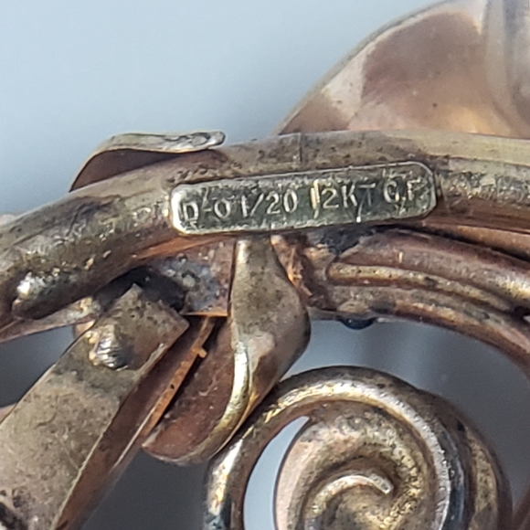 Royce Swiss Vintage Mechanical Self-Winding Watch Brooch Pin - Picture 8 of 11